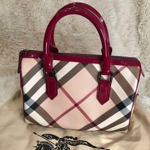 Burberry Check Top Handle Handbag